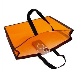 Reusable Shopping Bag Grocery‎ Tote Laundry Eco Friendly Foldable Large Orange